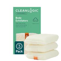 Esfoliante corporal Cleanlogic Organic Cotton, pacote com 3