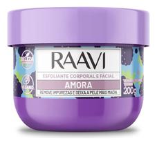 Esfoliante Corporal e Facial Amora 200g Raavi Pele Renovada, Lisa e Iluminada
