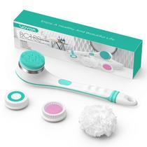 Esfoliante corporal elétrico de silicone VOYOR BC100 para chuveiro azul Esfoliante corporal elétrico de silicone VOYOR BC100 para chuveiro azul