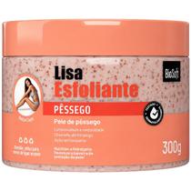 Esfoliante Corporal Facial Lisa BioSoft Pessego Antioxidante Luminosidade Sedosidade Hidratante 300g
