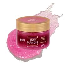 Esfoliante Corporal Kiss New York de Açucar 280g COR:ROSE GLAMOUR