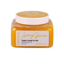 Esfoliante Corporal Living Grace Barbours Beauty 250g Fragrância sofisticada Sugar Body Scrub Esfoliante de Açucar Remove as Células Mortas