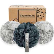 Esfoliante corporal Loofah Sponge MyHomebody Large 70g, pacote com 3
