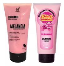 Esfoliante Corporal Melancia + Hidratante Corporal Bubbaloo Chiclé Mania
