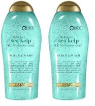 Esfoliante corporal OGX Hydration Sea Kelp e Ácido Hialurônico 575mL x2