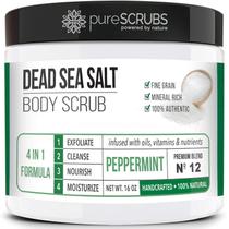 Esfoliante corporal PureScrubs Premium Sea Salt Peppermint, conjunto de 480 ml Esfoliante corporal PureScrubs Premium Sea Salt Peppermint, conjunto de 480 ml