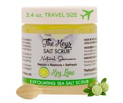 Esfoliante corporal The Keys Sea Salt Key Lime 100 ml com colher de pau