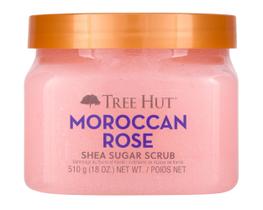 Esfoliante corporal Tree Hut, rosa marroquina, açúcar de karité 530ml