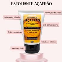 Esfoliante de Açafrão - Com Rosa Mosqueta Trata Foliculite, Clareamento, Acne, Espinhas