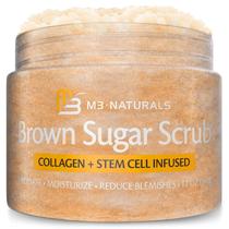 Esfoliante de açúcar M3 Naturals Brown com colágeno e células-tronco 300 ml