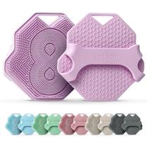 Esfoliante de banho de silicone LINTACH, roxo esfoliante para corpo Esfoliante de banho de silicone LINTACH, roxo esfoliante para corpo