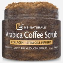 Esfoliante de café M3 Naturals Arabica com colágeno e células-tronco, 1 pacote Esfoliante de café M3 Naturals Arabica com colágeno e células-tronco, 1 pacote