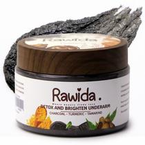 Esfoliante de desintoxicação axilar Rawida com carvão ativado Esfoliante de desintoxicação axilar Rawida com carvão ativado
