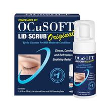 Esfoliante de pálpebras OcuSoft Lid Scrub Original com 50 ml de espuma e 100 almofadas Esfoliante de pálpebras OcuSoft Lid Scrub Original com 50 ml de espuma e 100 almofadas