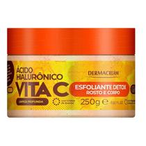 Esfoliante Detox para Rosto e Corpo com Ácido Hialurônico e Vitamina C - Dermacream 250g Esfoliante Detox para Rosto e Corpo com Ácido Hialurônico e Vitamina C - Dermacream 250g