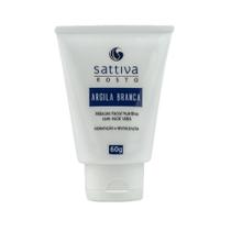 Esfoliante facial Argila Branca 60g - Sattiva