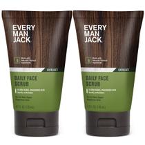 Esfoliante facial Every Man Jack Gentle Exfoliating, pacote duplo de 125 ml