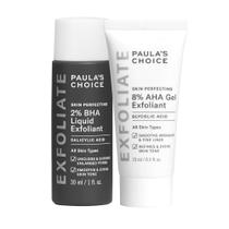 Esfoliante facial Paula's Choice SKIN PERFECTING 8% AHA Gel e 2% BHA Liquid Travel Duo
