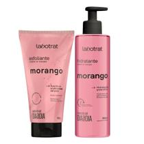 Esfoliante + hidratante rosto e corpo labotrat morango Esfoliante + hidratante rosto e corpo labotrat morango
