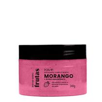 Esfoliante Limpeza Corpo e Rosto Morango 240g Porán