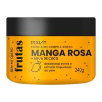 Esfoliante Multifuncional Corpo e Rosto Manga Rosa + Água de Coco 240g