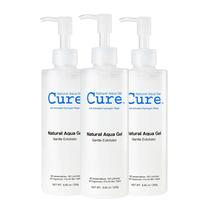 Esfoliante Natural Aqua Gel Cure Aqua Gel Gentle, pacote com 3