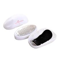 Esfoliante para os pés com reservatório e lixas para Absorve e limpar