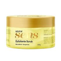 Esfoliante scrub macadamia e bergamota sens 300g - labotrat