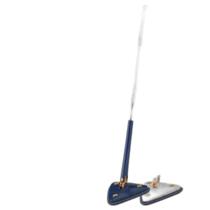 Esfregão 360 Giratório Triangular Com 2 Refil Azul Limpeza