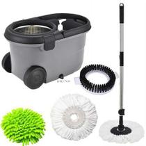 Esfregão Balde Perfect Mop Move - 3 Refis Com Roda E Alça