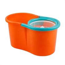 Esfregão de Limpeza Mop com Cesto Duplo Giratório Plástico