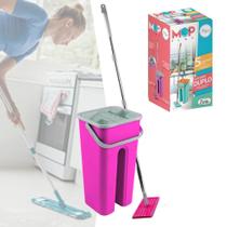 Esfregão de Limpeza Mop Flat Moderno Com Balde Duplo Limpeza - Art House