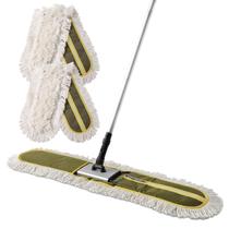 Esfregão de pó CLEANHOME 36 Commercial com alça longa 59" verde