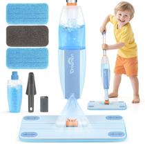 Esfregão de spray Mop Dreamon para crianças com 3 almofadas laváveis Esfregão de spray Mop Dreamon para crianças com 3 almofadas laváveis