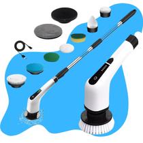 Esfregão Elétrico Escova Limpeza 9x1 Mop Recarregável USB