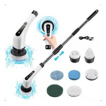 Esfregão Elétrico Mop Escova De Limpeza 360 Giratoria Usb Esfregão Elétrico Mop Escova De Limpeza 360 Giratoria Usb
