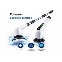 Esfregão Elétrico Portátil Sem Fio Leve Ergonômico e Recarregável USB