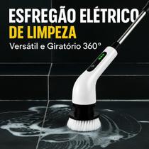 Esfregão Elétrico Sem Fio Versátil 9 Em 1 Limpeza 360 Giratória Limpa Vidros Casa Recarregável