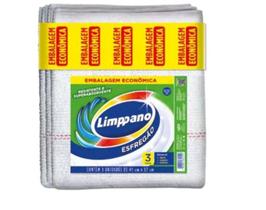 ESFREGAO EMBALAGEM ECONOMICA 41x57cm - 3UN - LIMPPANO