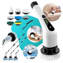 Esfregão Escova Elétrico Mop Limpeza Giratoria Multiuso Esfregão Escova Elétrico Mop Limpeza Giratoria Multiuso
