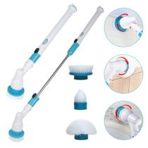 Esfregão Escova MOP de Limpeza Vassoura Eletrica Hurricane Spin scrubber Bivolt 110V/220V