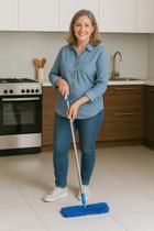 Esfregão Flat Cabo Extensível para Limpeza em Geral Esfregão Flat Cabo Extensível para Limpeza em Geral