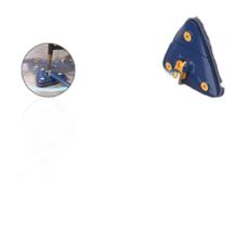 Esfregão Limpeza Giratório Mop Triangulo Rodo Ajustável 360º