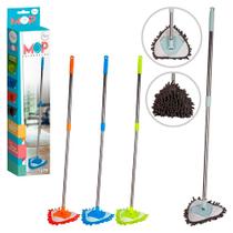 Esfregão Mini Mop Multiuso 180 Rotatable/Punho Triângulo Retrátil Limpeza Banheiro Chão Janela