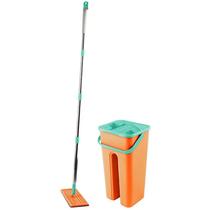 Esfregão Mop Flat limpa e seca colorido 5 litros Esfregão Mop Flat limpa e seca colorido 5 litros