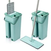 Esfregão Mop Flat para Limpeza de Pisos sem Resíduos