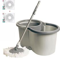 Esfregão Mop Giratório com Balde 13l e Refil Lyor
