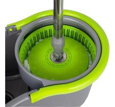 Esfregão Mop Giratório Com Balde Centrifuga Alklin 12l Cinza-escuro