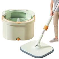 Esfregão Mop Giratório com Sistema Duplo Água Limpa e Suja