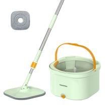 Esfregão Mop Giratório com Sistema Duplo Água Limpa e Suja Esfregão Mop Giratório com Sistema Duplo Água Limpa e Suja